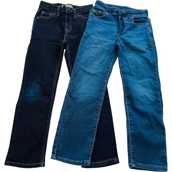 Levi's 511 Slim Cat & Jack Stretch Jeans Bundle Blue Wash Size 7 Regular - Picture 1 of 9